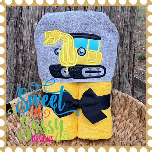 Excavator Hooded Towel