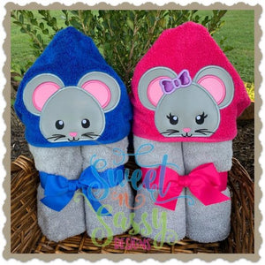 Mouse Boy and girl Hooded Towel