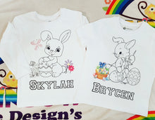 Colour me in easter tshirts