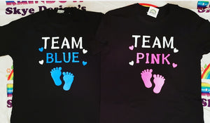 Team blue ,team pink reveal tshirts