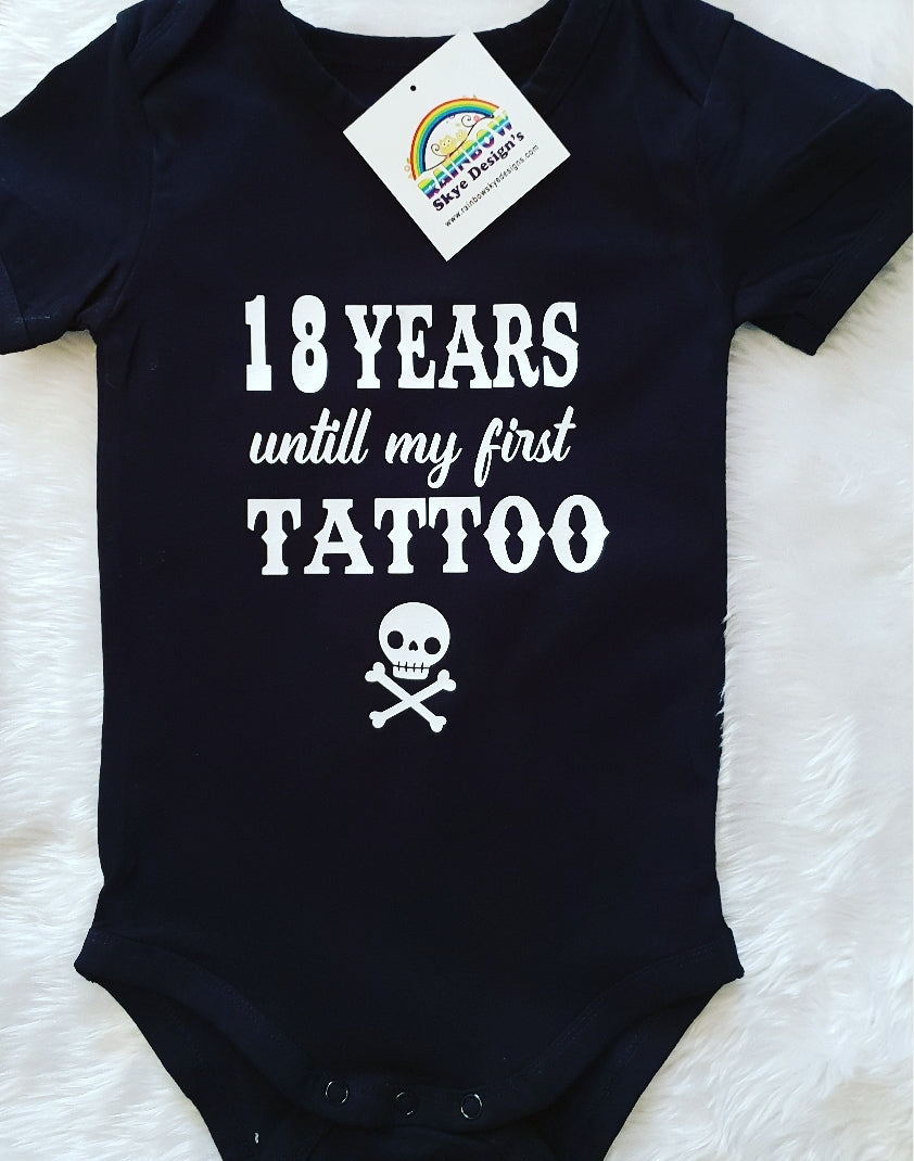18 years till my first tattoo baby suit