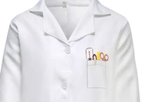 Kids lab coats personalised