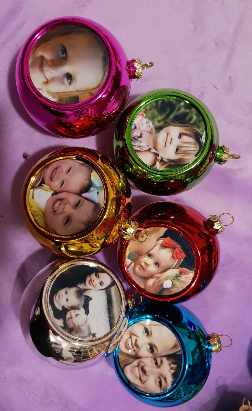Xmas baubles set of 6