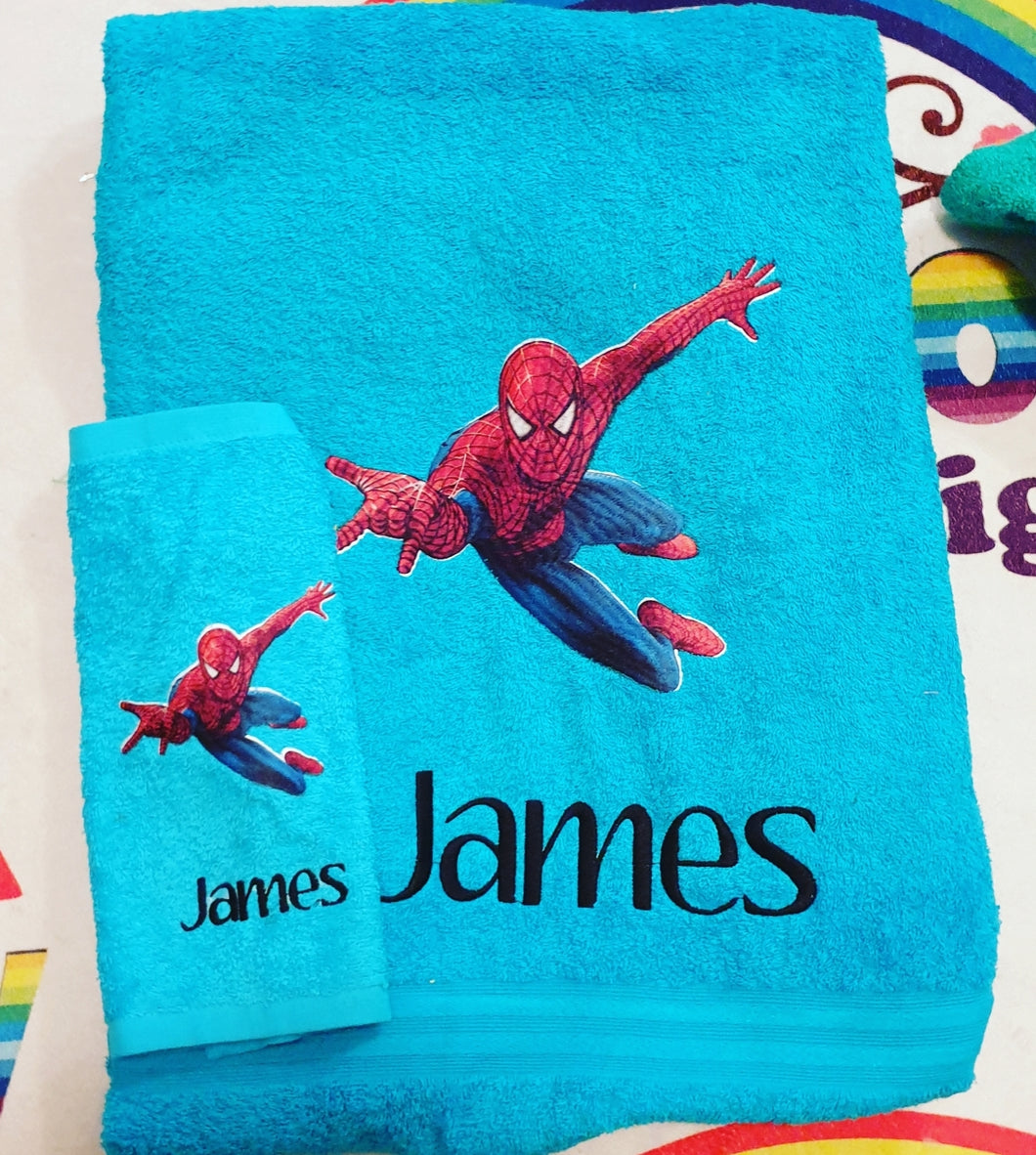 Spiderman towel/towel set