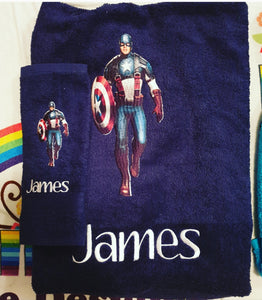Captain america towel set