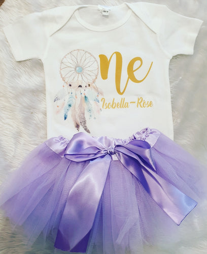 Wild one dream catcher birthday set