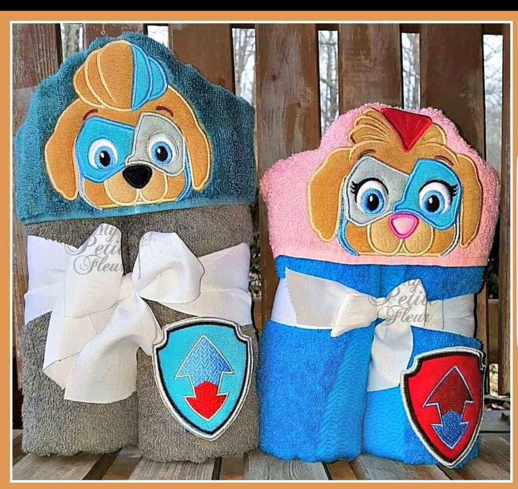 Paw patrol hooded store towel
