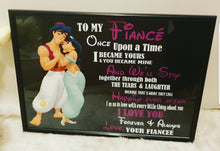 Jasmine and Aladdin  Valentines day Frames