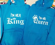 Im her king , im his queen matching hoodies