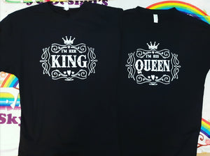 His queen, her king matching t-shirts
