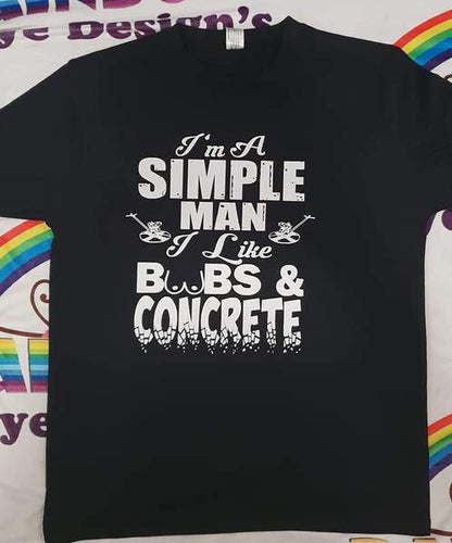Simple man t-shirt