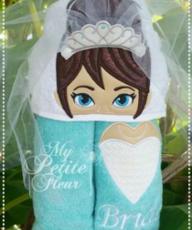 Bride and Groom  Hooded Towel