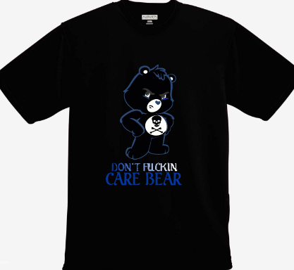 Care Bear Dont Care Adult Tshirt