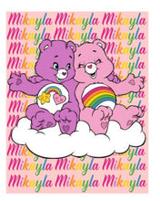 Care Bear Rainbow Custom Blanket