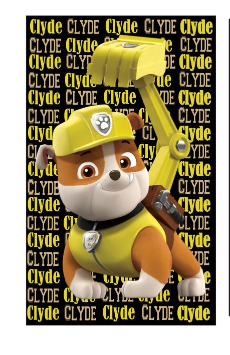 Rubble Paw Patrol custom blanket