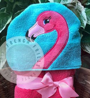 Flamingo Hooded Towel