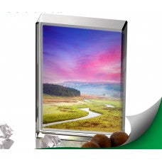 Glass Crystal Photo Block  Plaque