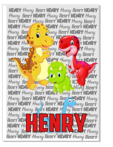 Dinosaur Custom Blanket