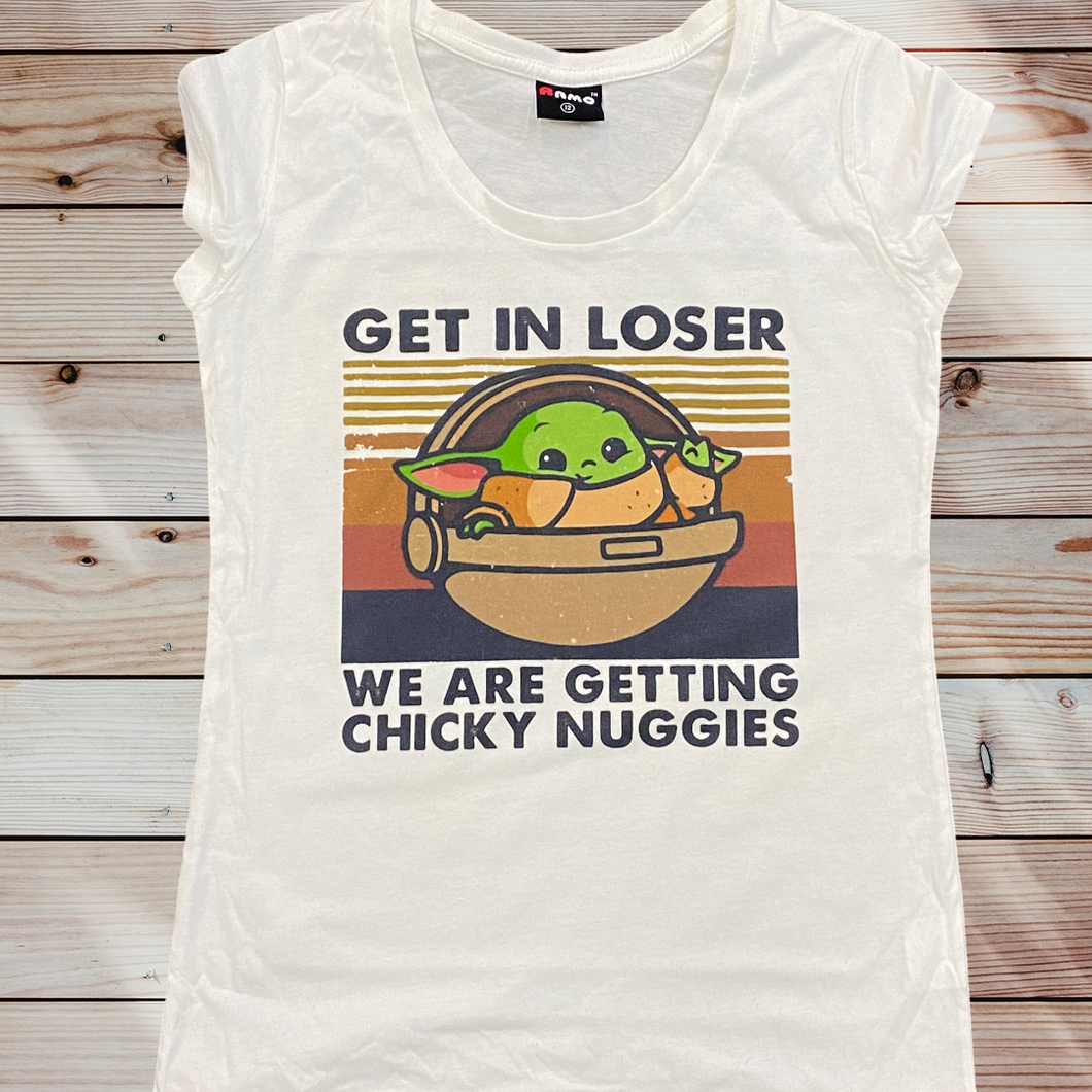 Get in loser yoda tshirt