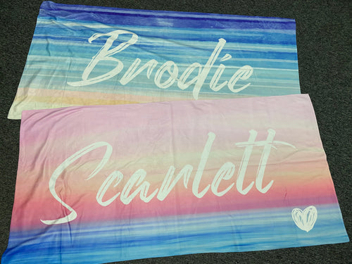 Beach towels custom
