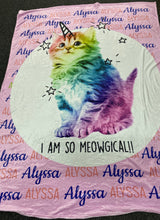 Unicorn cat custom Blanket