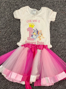 Bluey Birthday Tutu Outfit, Bluey Party, Bluey Birthday