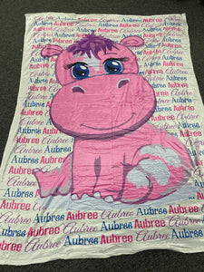 Hippo custom Blanket