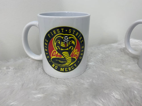 Cobra Kai snake mug