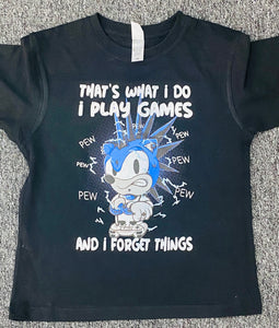 Sonic that’s what I do I play games Tshirt