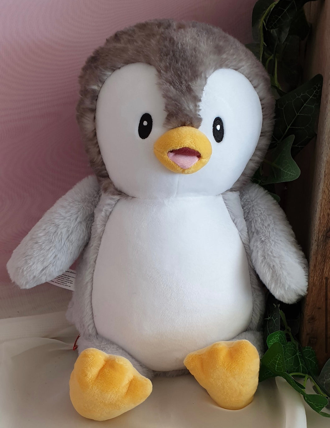 Grey penguin teddy