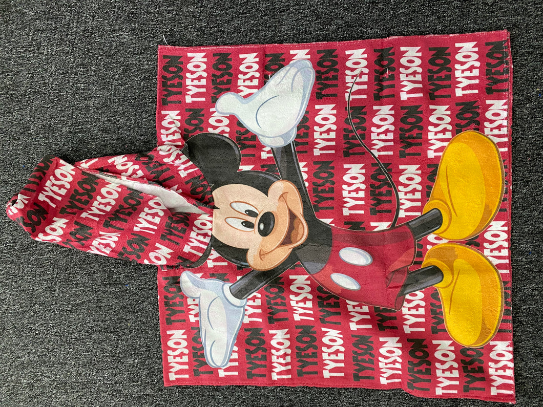 Mickey Hooded poncho towel