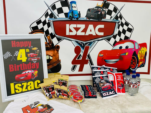 Cars birthday banner/backdrop