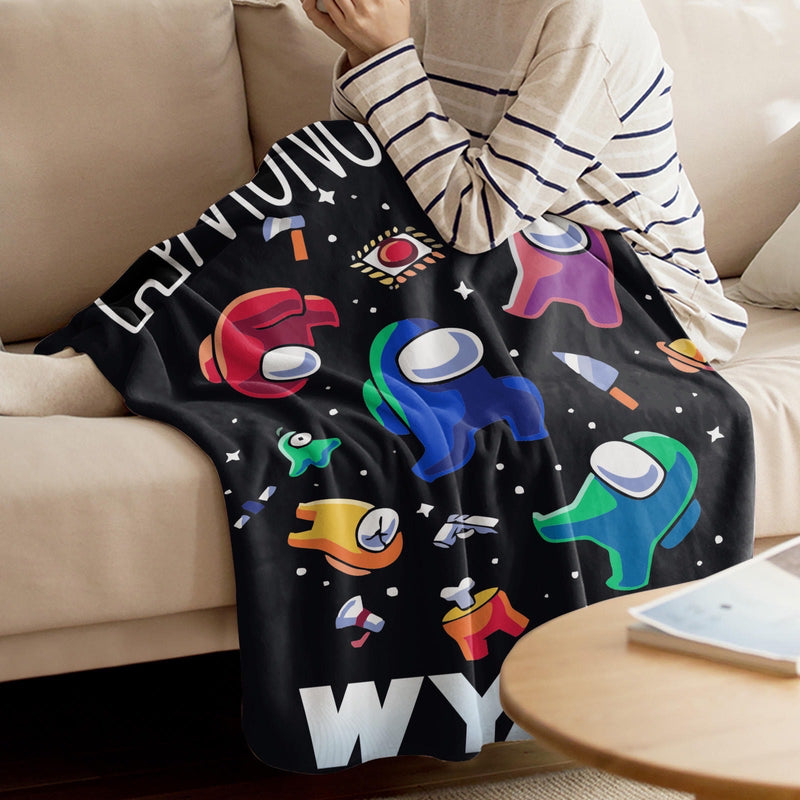 Among us space Blanket Rainbow Skye Designs