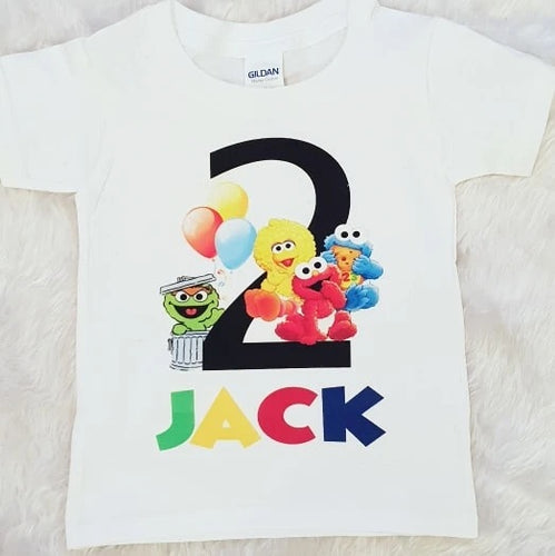 Sesame Street birthday tshirt