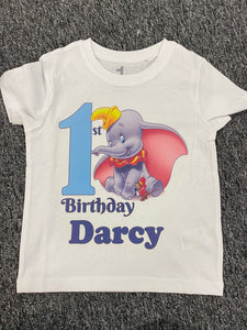 Dumbo birthday tshirt/onesie
