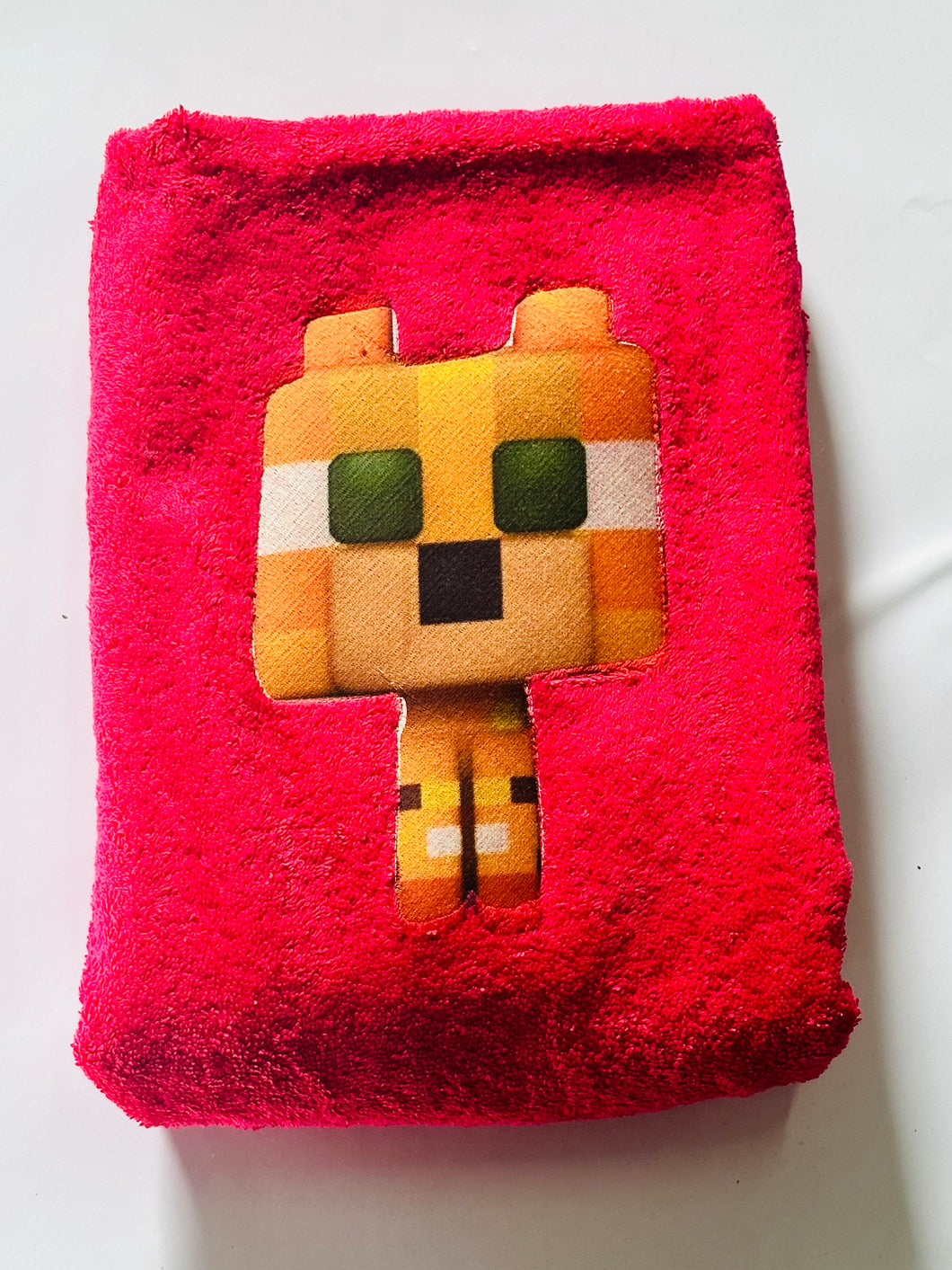 Minecraft orange towel/ towel set