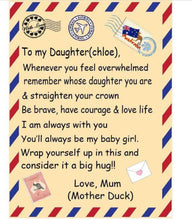 To my daughter Custom Blanket