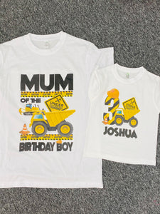 Construction Truck family Birthday set