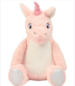 Zippies pink unicorn Teddy