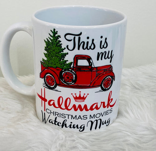 This is my hallmark Christmas movies watching mug