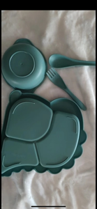 4pc dinosaur dinner set