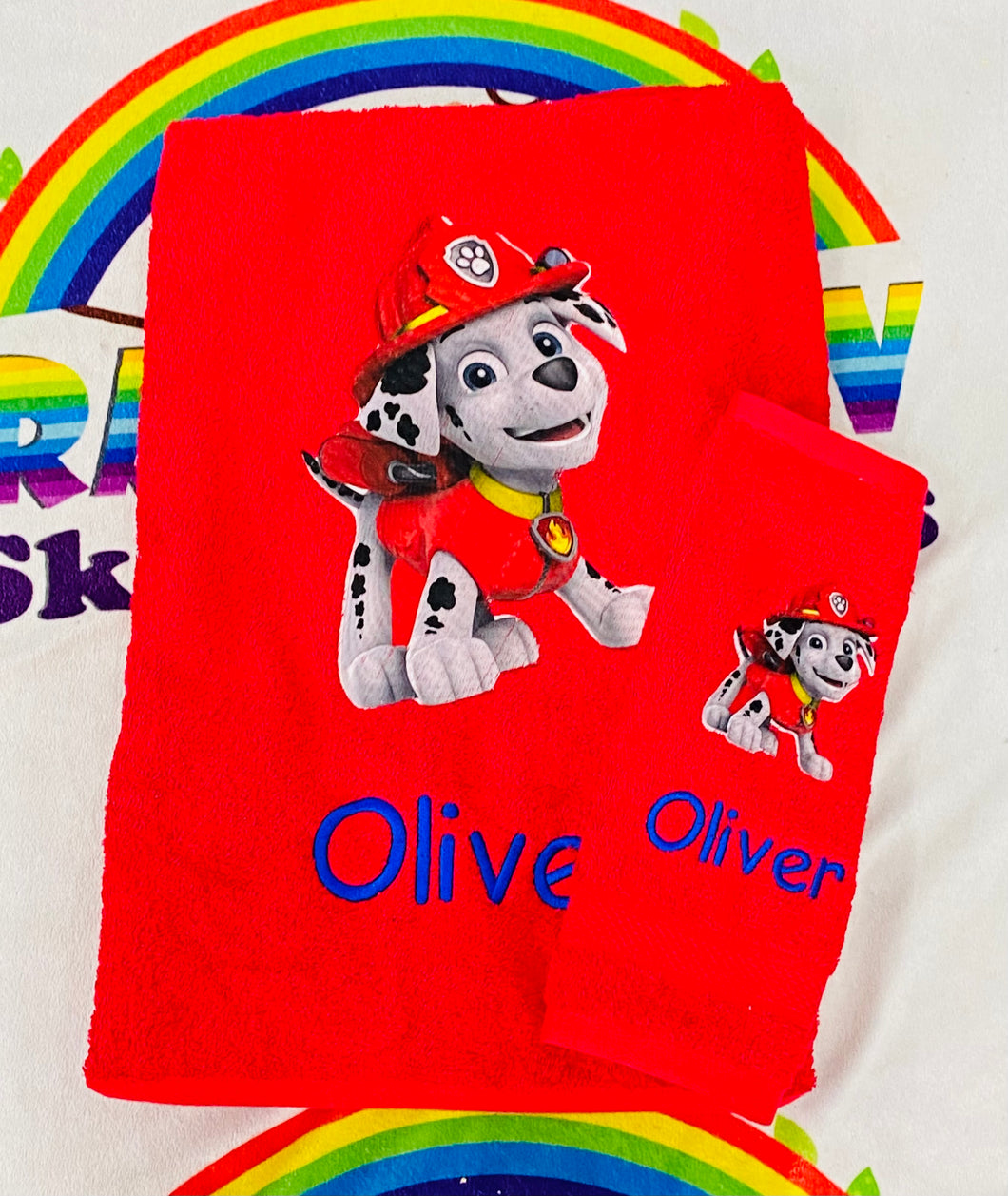 Marshall Paw Patrol Personalised towel