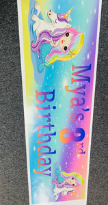 Mermaid birthday banner/backdrop