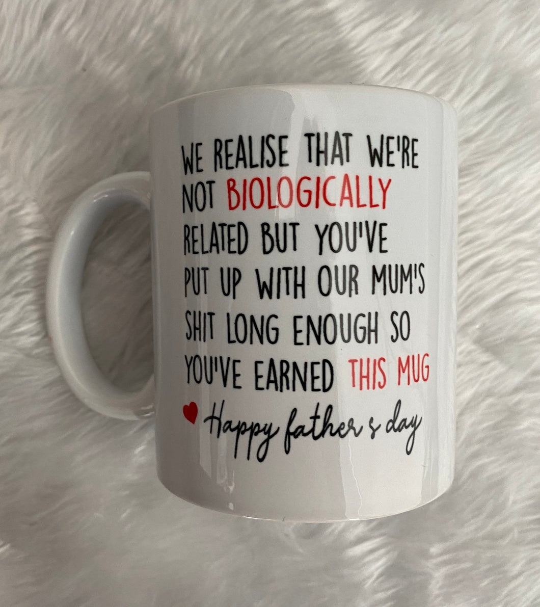 Not biologically related Coffee mug