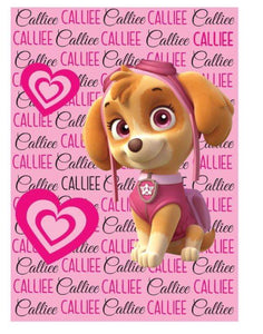 Skye paw patrol custom Blanket