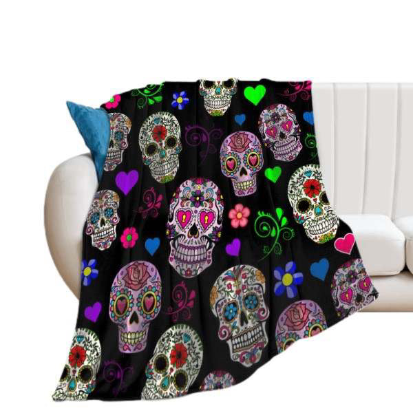 Sugar skull Custom Blanket