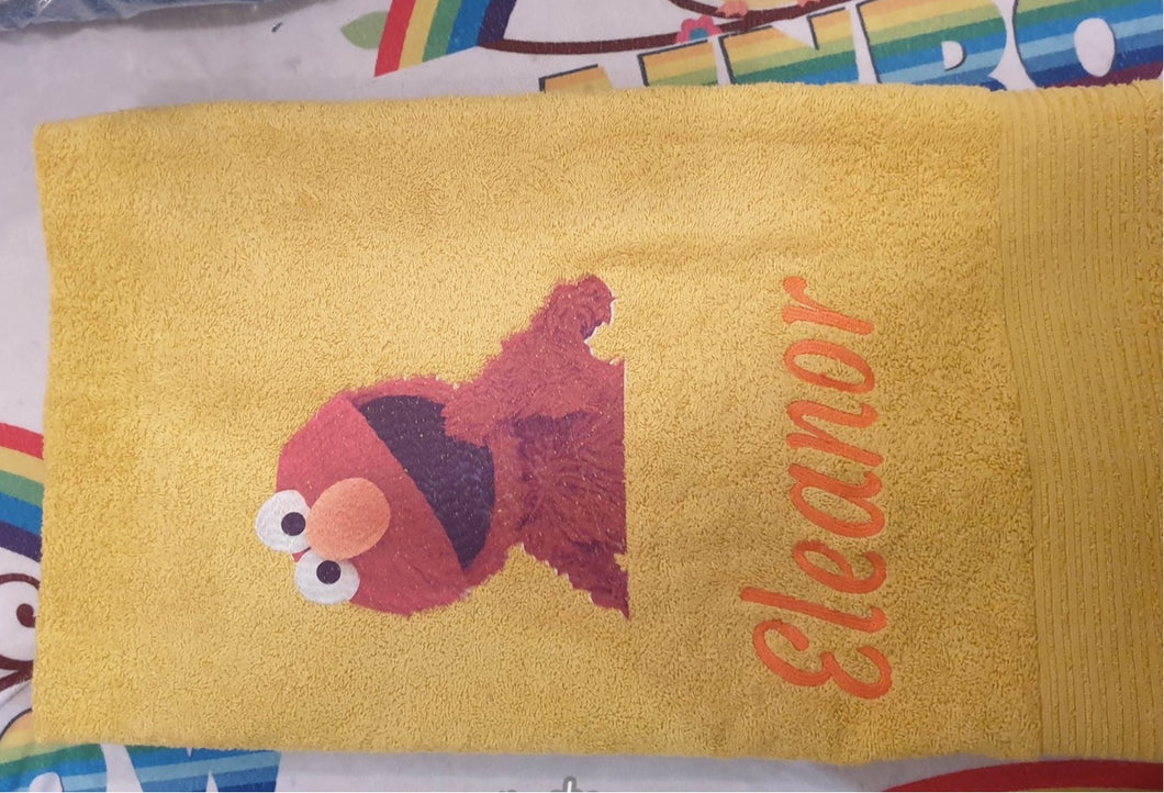 Elmo Personalised Towel