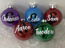 Personalised Glittered Baubles