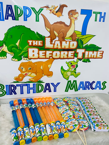 Land before time birthday banner/backdrop