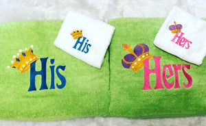 His and Her towel sets